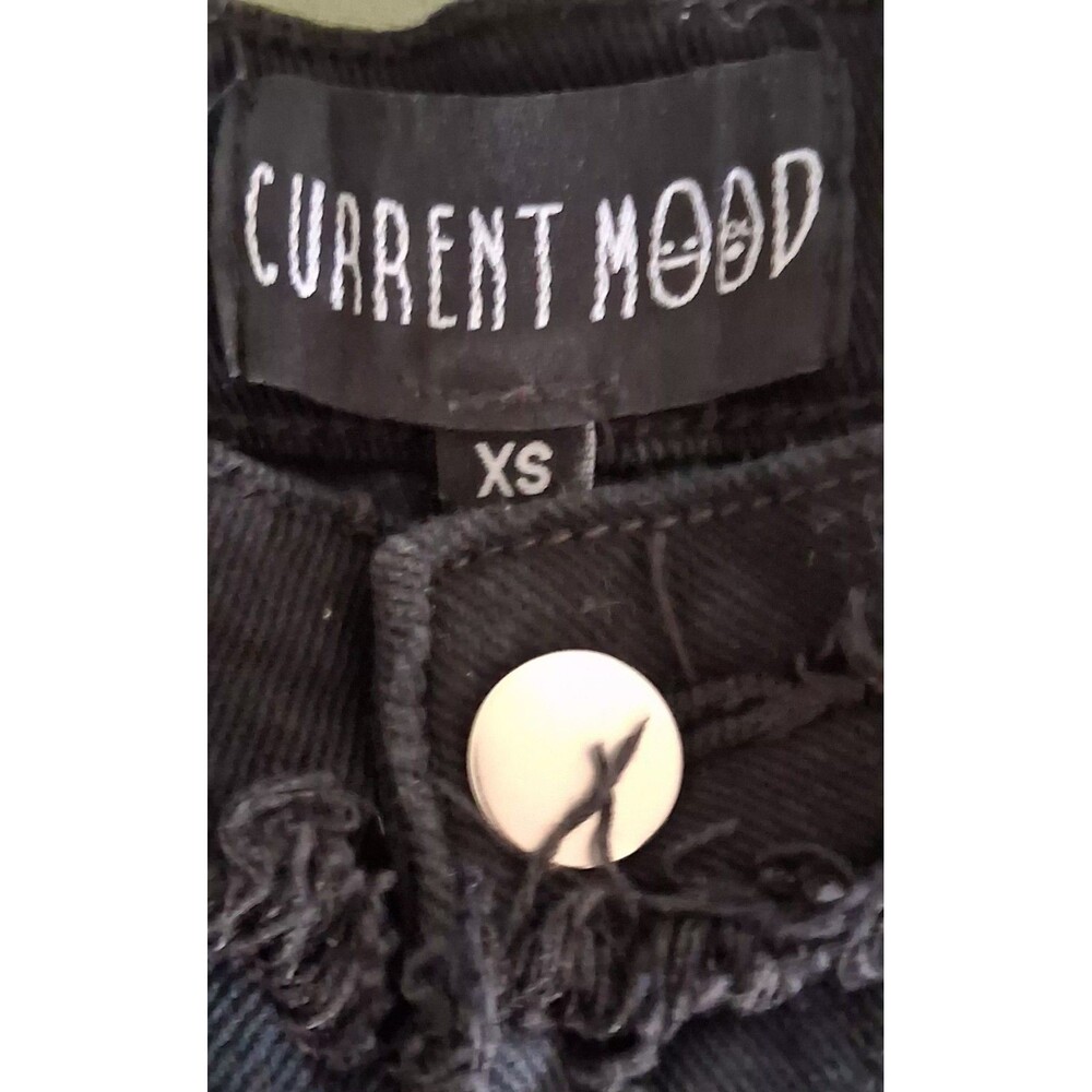 Dolls Kill Current Mood Into The Fantasy Renaissance Patchwork Jeans XS Goth Y2K - Picture 8 of 9